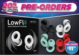 Showcase LowFi Noise Reduction Earplugs offer