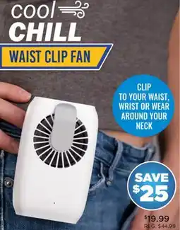 Showcase cool CHILL WAIST CLIP FAN offer