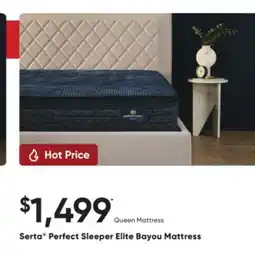 Sleep Country Serta Perfect Sleeper Elite Bayou Mattress offer