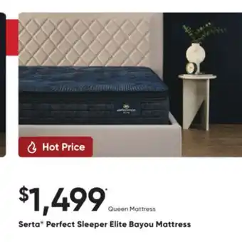 Sleep Country Serta Perfect Sleeper Elite Bayou Mattress offer