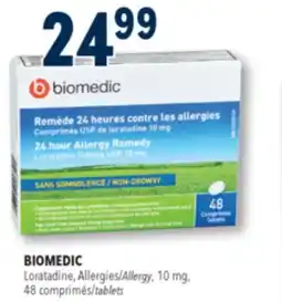 Familiprix BIOMEDIC Loratadine, Allergies, 10 mg, 48 tablets offer