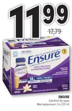 Familiprix ENSURE Meal replacement, 6 x 235 ml offer