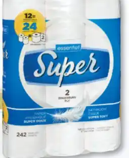 Familiprix Essentiel Super bathroom tissue super soft 12un offer