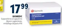 Familiprix Biomedic adults glycerin suppositories 2100mg 96un offer