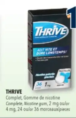 Familiprix THRIVE Complete, Nicotine gum, 2 mg or 4 mg, 24 or 36 pieces offer