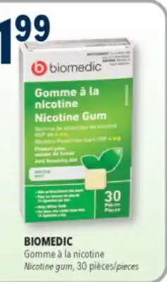 Familiprix Nicorette stop smoking nicotine 2mg gum Fresh Fruit offer