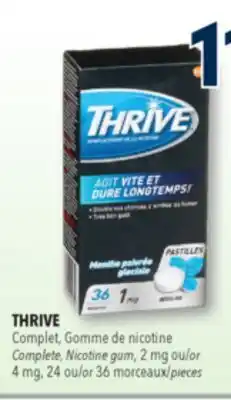 Familiprix Thrive regular strength 1mg peppermint chill nicotine replacement lozenges offer