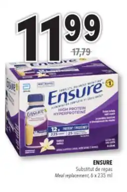 Familiprix Ensure High Protein meal replacement Vanilla 6x235ml offer
