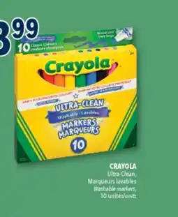 Familiprix CRAYOLA, Ultra-Clean, Washable markers, 10 units offer