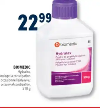 Familiprix BIOMEDIC, Hydralax, Relieves occasional constipation offer