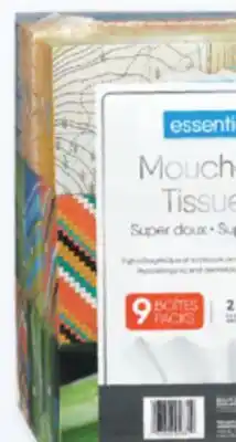 Familiprix ESSENTIEL Tissues, 9 packs offer