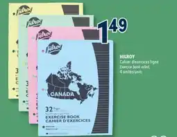 Familiprix HILROY Exercice book ruled, 4 units offer