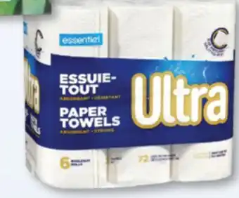 Familiprix ESSENTIEL, Ultra, Paper towels, 6 rolls offer
