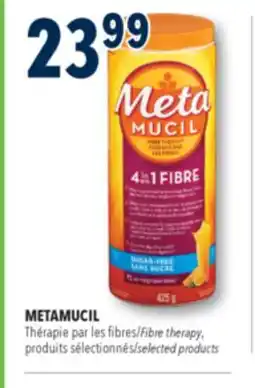 Familiprix METAMUCIL Fibre therapy selected products offer