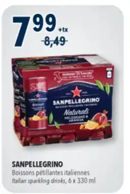Familiprix SANPELLEGRINO Italian sparkling drinks, 6 x 330 ml offer