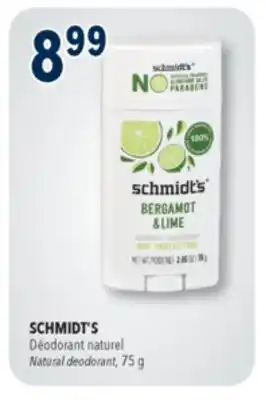 Familiprix SCHMIDT'S Natural deodorant, 75 g offer