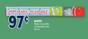 Familiprix MAPED Unbreakable ruler, 30 cm offer