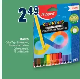 Familiprix MAPED, Color'Peps Innovation, Colored pencils, 12 units offer