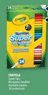 Familiprix CRAYOLA, Super Tips, Washable markers, 24 units offer