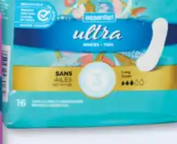 Familiprix ESSENTIEL, Selected liners or pads offer