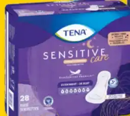 Familiprix Tena Sensitive Care Extra Coverage overnight pads 28's offer