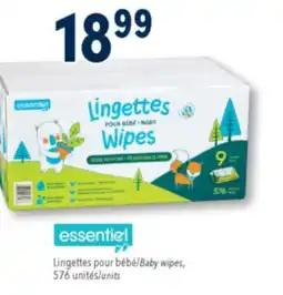 Familiprix ESSENTIEL Baby wipes offer