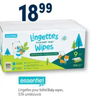 Familiprix ESSENTIEL Baby wipes offer