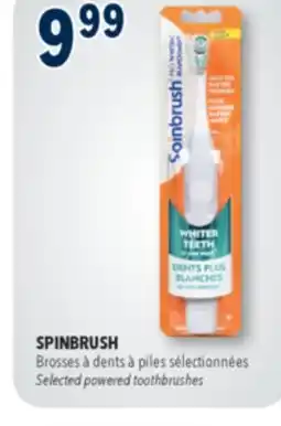 Familiprix SPINBRUSH, Selected powered toothbrushes offer