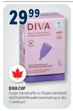 Familiprix DIVA CUP Reusable menstrual cup or disc, 1 unit offer