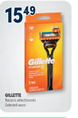 Familiprix GILLETTE, Selected razors offer