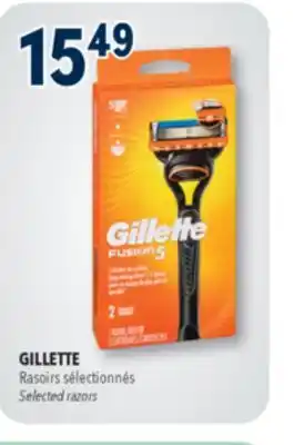 Familiprix GILLETTE, Selected razors offer