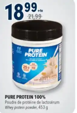 Familiprix PURE PROTEIN 100% Whey protein powder, 453 g offer