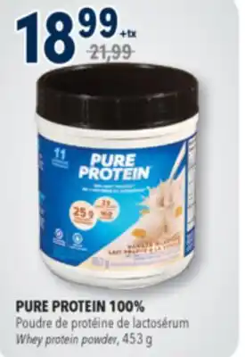 Familiprix PURE PROTEIN 100% Whey protein powder, 453 g offer