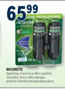 Familiprix NICORETTE Quick Mist, Gum or Mini lozenges, selected products offer