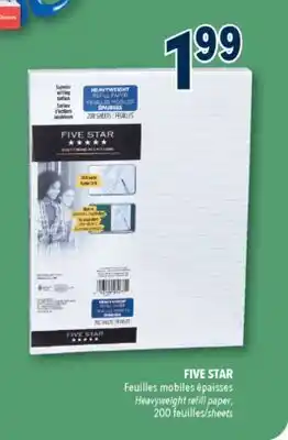 Familiprix FIVE STAR Heavyweight refill paper, 200 sheets offer