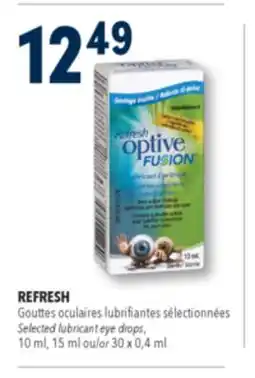 Familiprix REFRESH, Selected lubricant eye drops, 10 ml, 15 ml or 30 x 0,4 ml offer