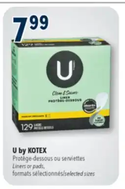 Familiprix U by KOTEX Liners or pads offer