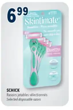 Familiprix SCHICK, Selected disposable razors offer