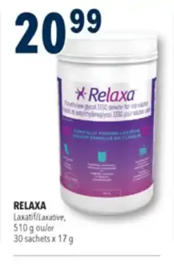 Familiprix RELAXA Laxative, 510 g or 30 sachets x 17 g offer