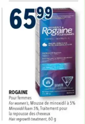 Familiprix ROGAINE For women's Minoxidil foam 5% Hair regrowth treatment, 60 g offer