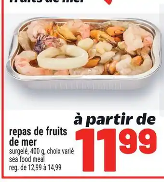 Metro REPAS DE FRUITS DE MER | SEA FOOD MEAL offer