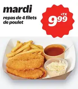 Metro REPAS DE 4 FILETS DE POULET offer