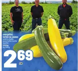 Metro COURGETTES VERTES OU JAUNES | GREEN OR YELLOW ZUCCHINI offer