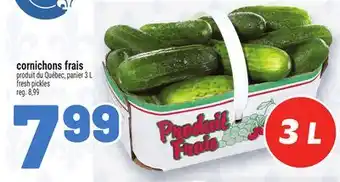 Metro CORNICHONS FRAIS | FRESH PICKLES offer
