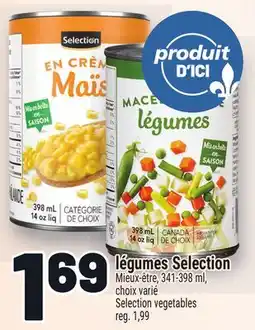 Metro LÉGUMES SELECTION | SELECTION VEGETABLES offer