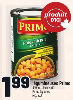 Metro LÉGUMINEUSES PRIMO | PRIMO LEGUMES offer