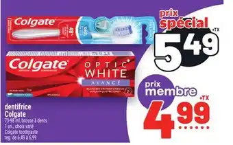Metro DENTIFRICE COLGATE | COLGATE TOOTHPASTE offer