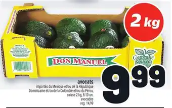 Metro AVOCATS | AVOCADOS offer