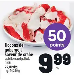 Metro FLOCONS DE GOBERGE À SAVEUR DE CRABE | CRAB FLAVOURED POLLOCK FLAKES offer