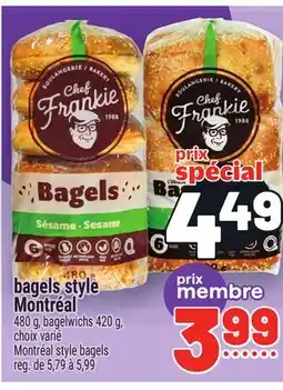 Metro BAGELS STYLE MONTRÉAL | MONTRÉAL STYLE BAGELS offer